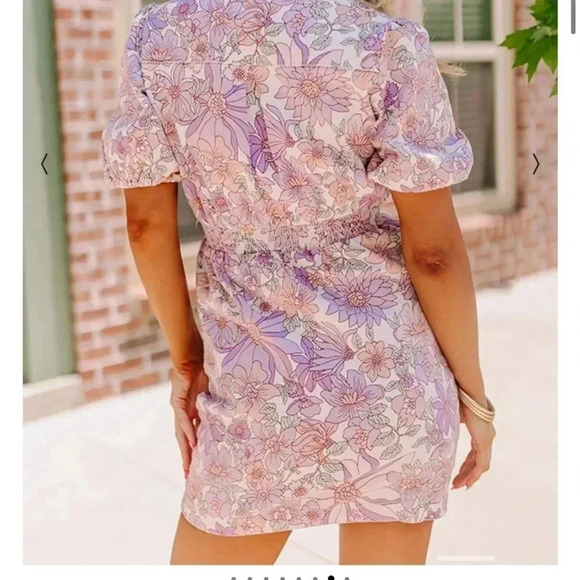 NWT Skies are Blue Floral Denim Dress - Picture 2 of 5